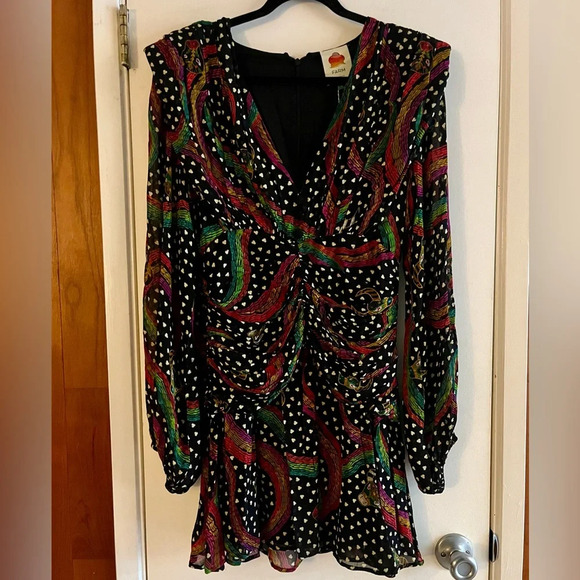 Farm Rio Rainbow Oxen Mini Dress - Picture 4 of 9